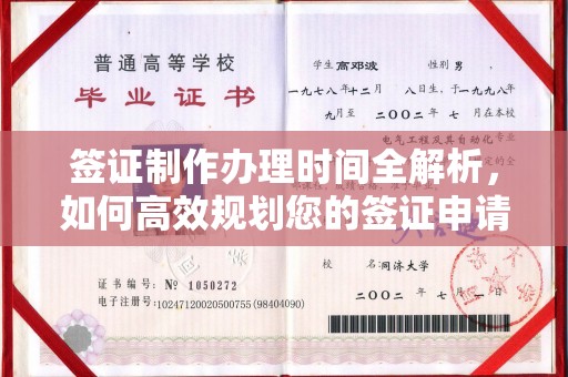 洛隆签证制作办理时间全解析，如何高效规划您的签证申请流程