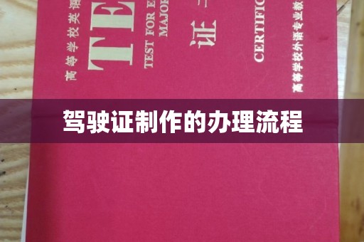 洛隆驾驶证制作的办理流程