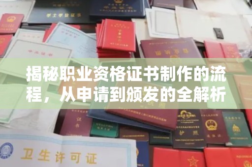 洛隆揭秘职业资格证书制作的流程，从申请到颁发的全解析